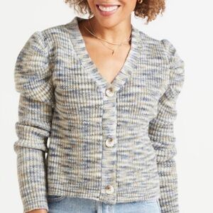 BB DAKOTA Peri Puff Sleeve Soft Cardigan